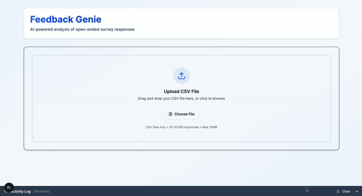 Feedback Genie demo